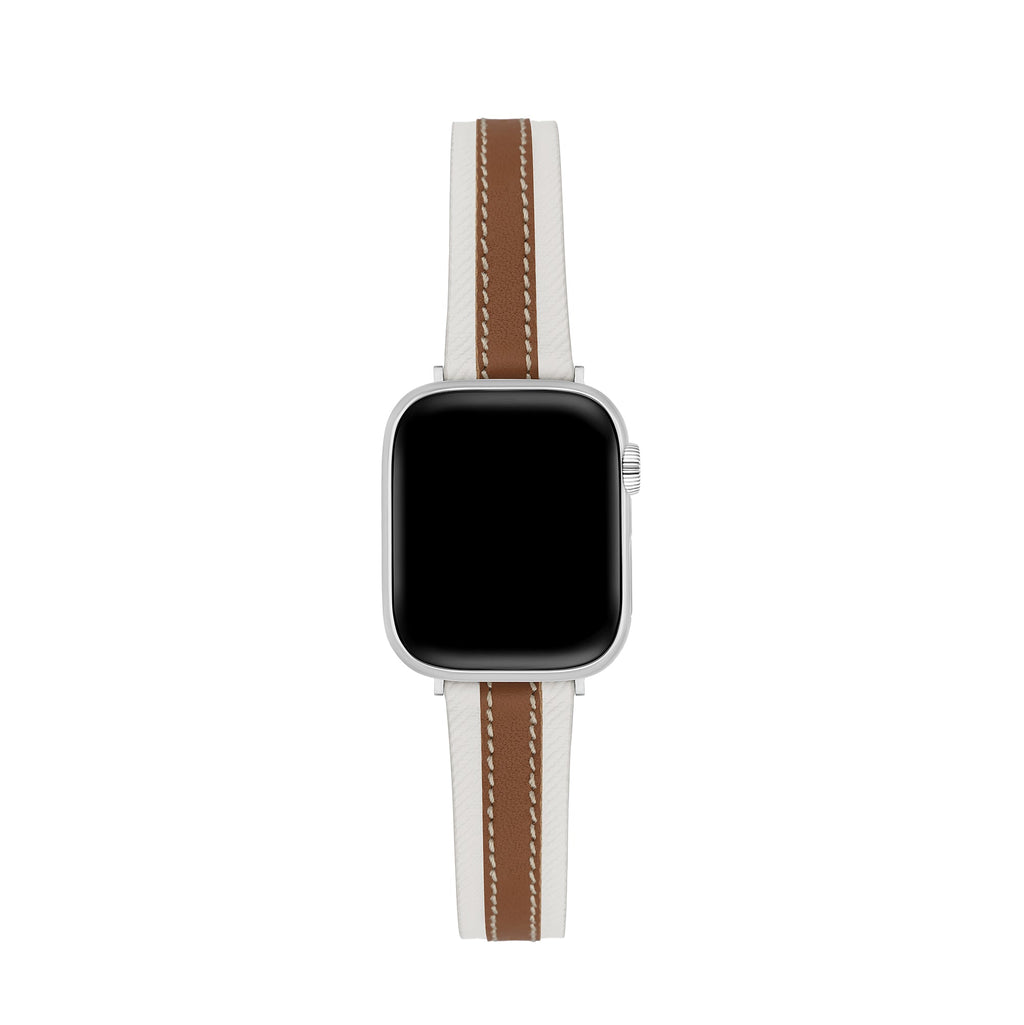 Women's Stitched Leather Watch Band for Apple Watch