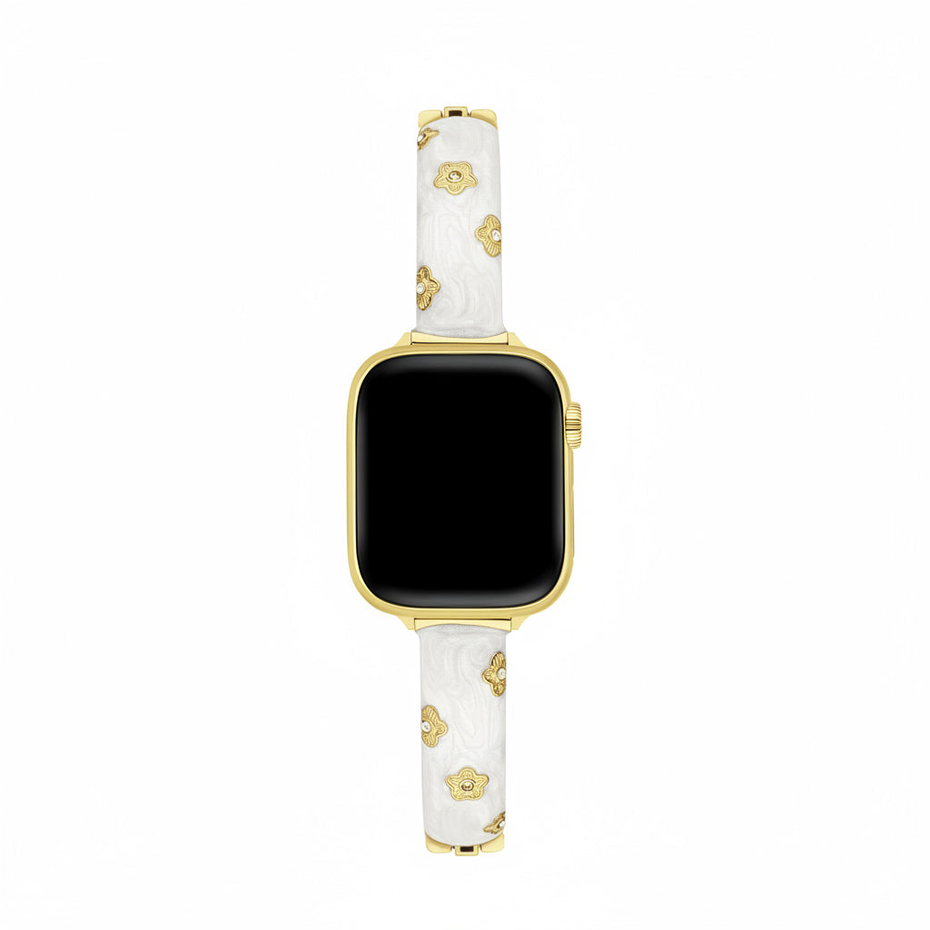 Floral Metal Watch Band for Apple Watch