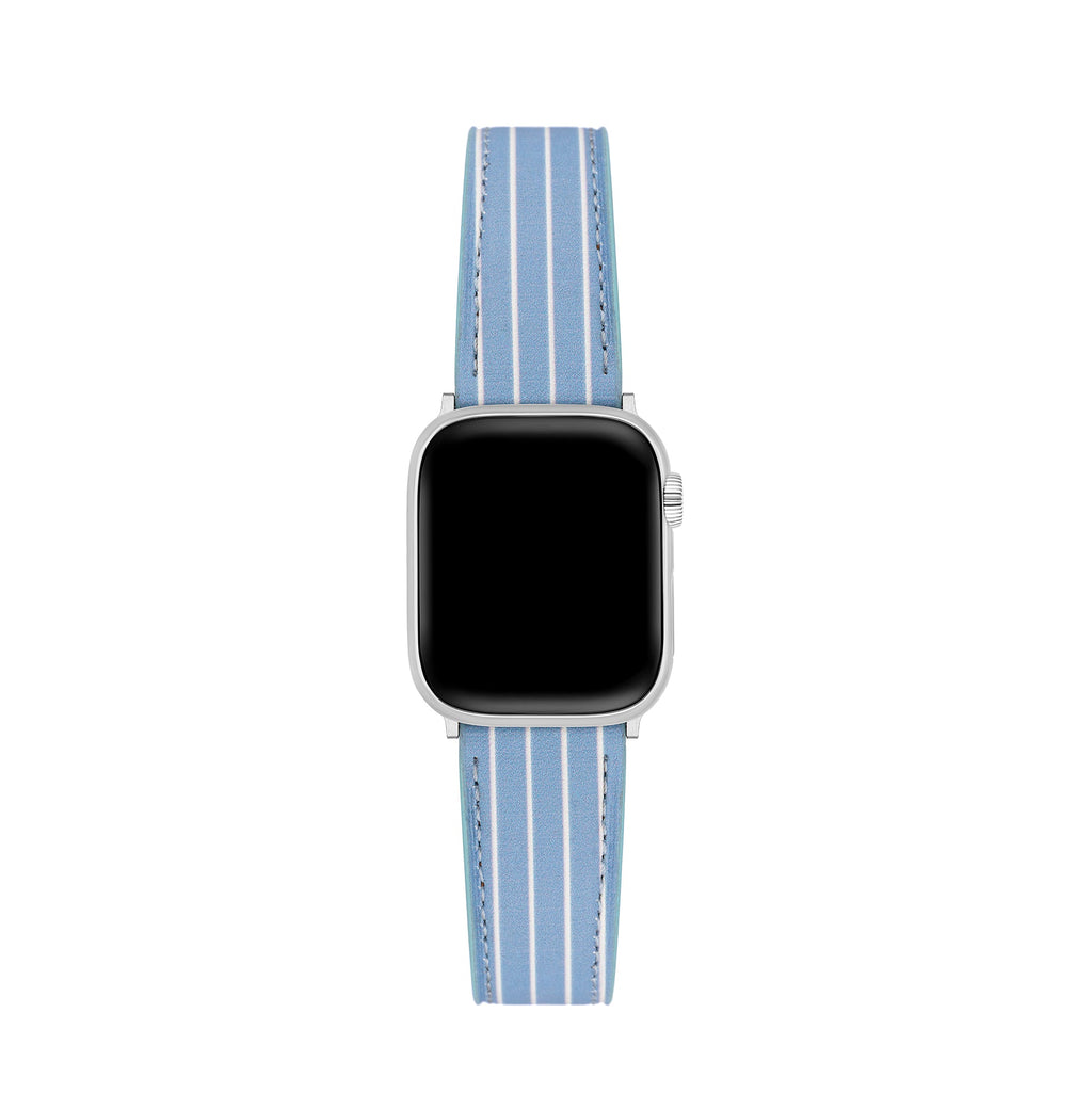 Striped Leather Watch Band for Apple Watch