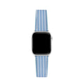 Striped Leather Watch Band for Apple Watch
