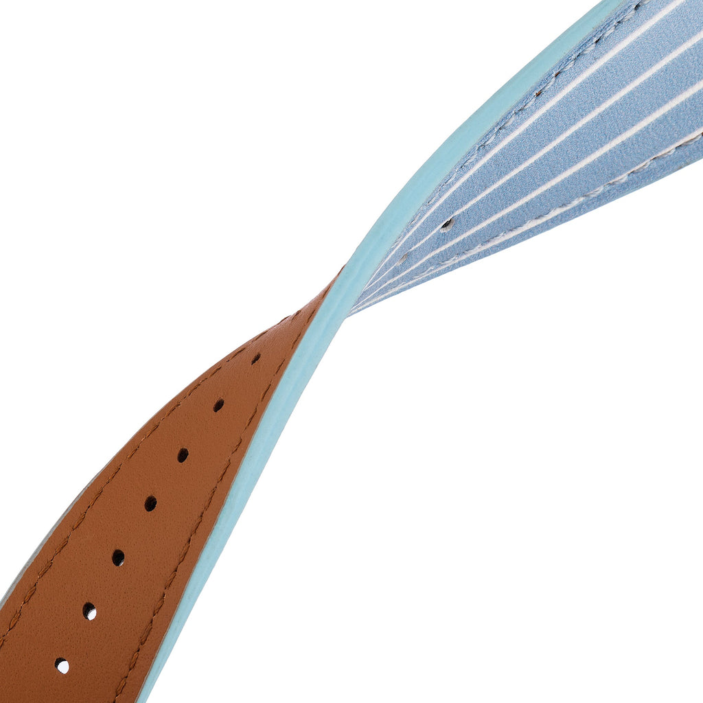 Striped Leather Watch Band for Apple Watch
