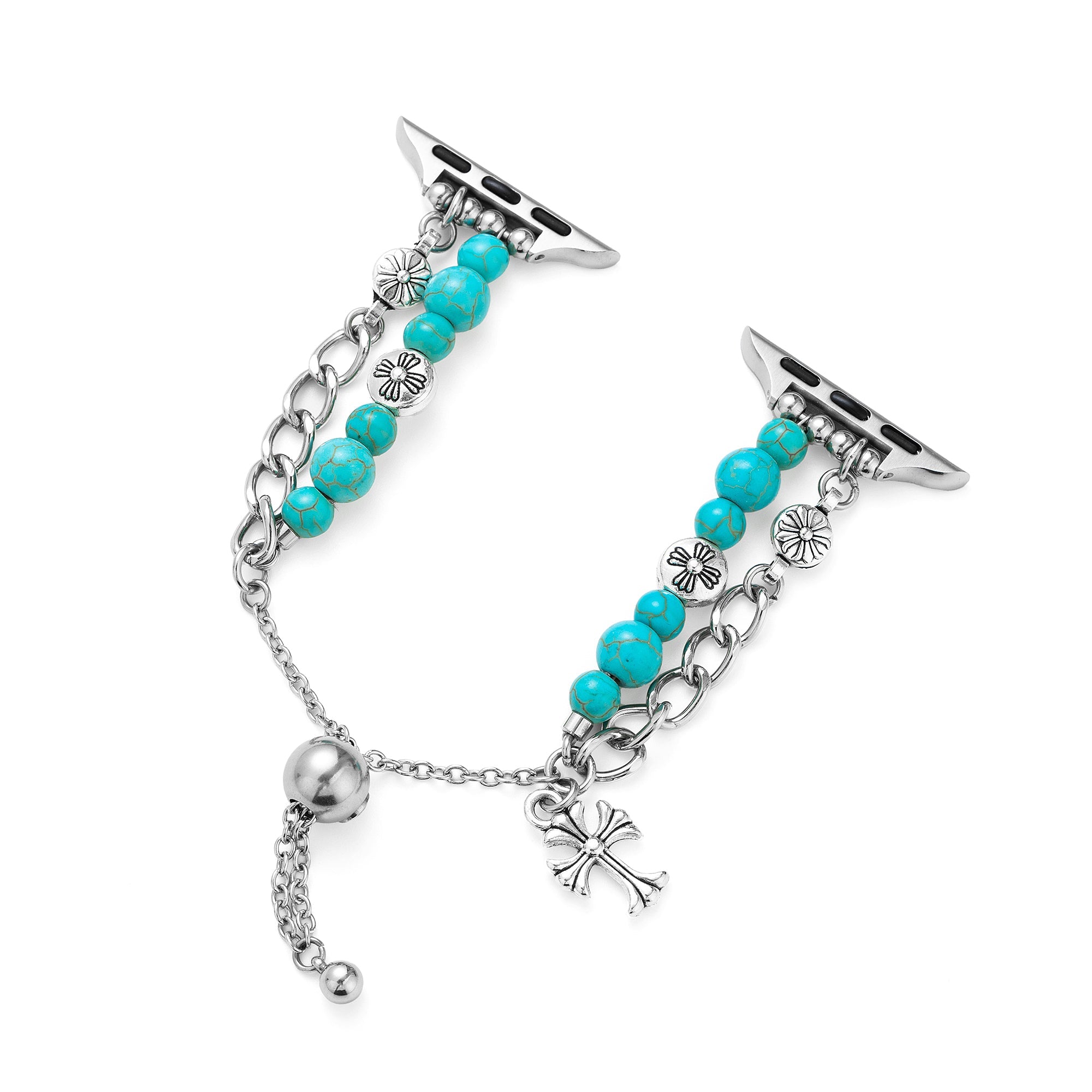 Turquoise Beaded Watch Band for Apple Watch