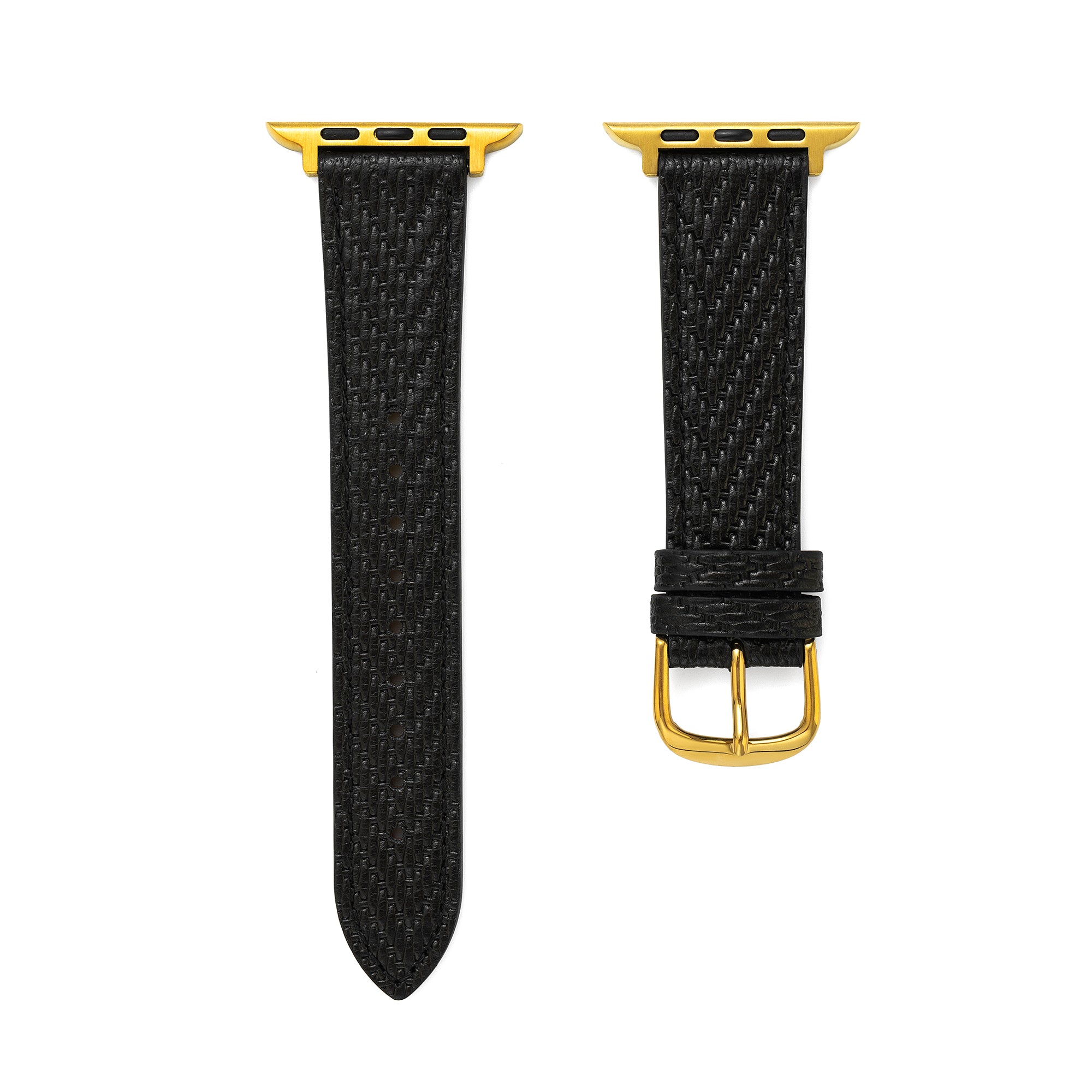 Textured Leather Watch Band for Apple Watch