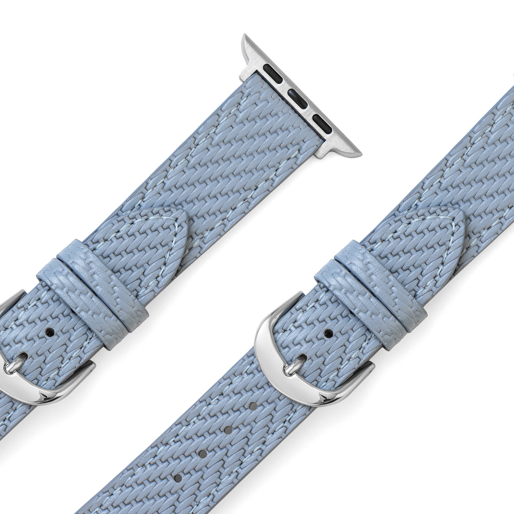 Textured Leather Watch Band for Apple Watch
