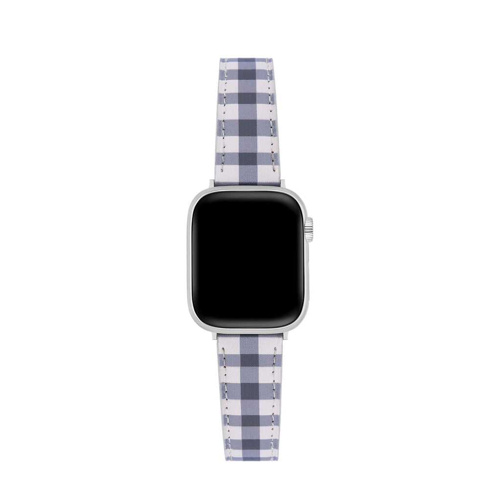 Checker Leather Watch Band for Apple Watch