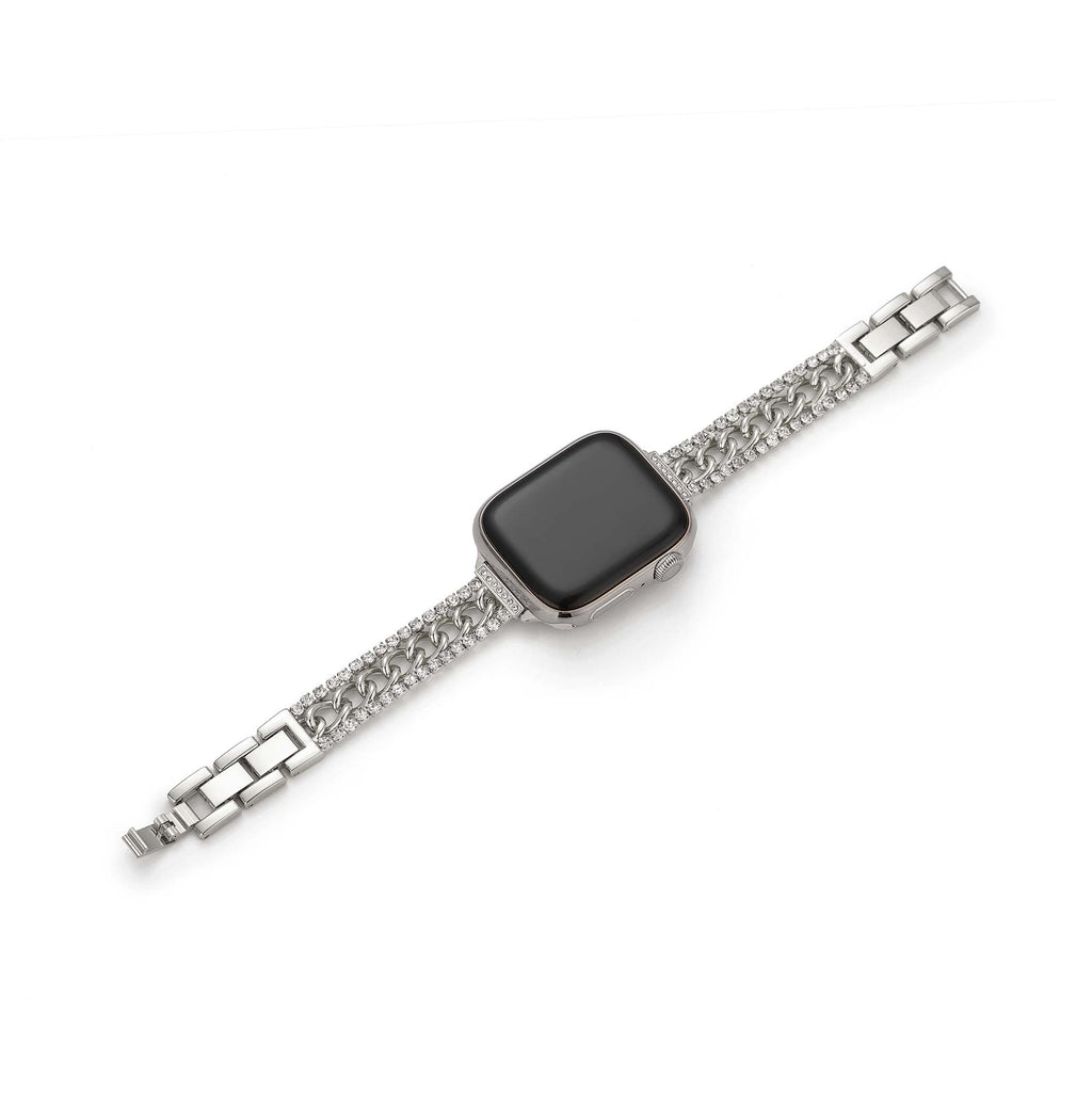 Shimmering Chain Metal Watch Band