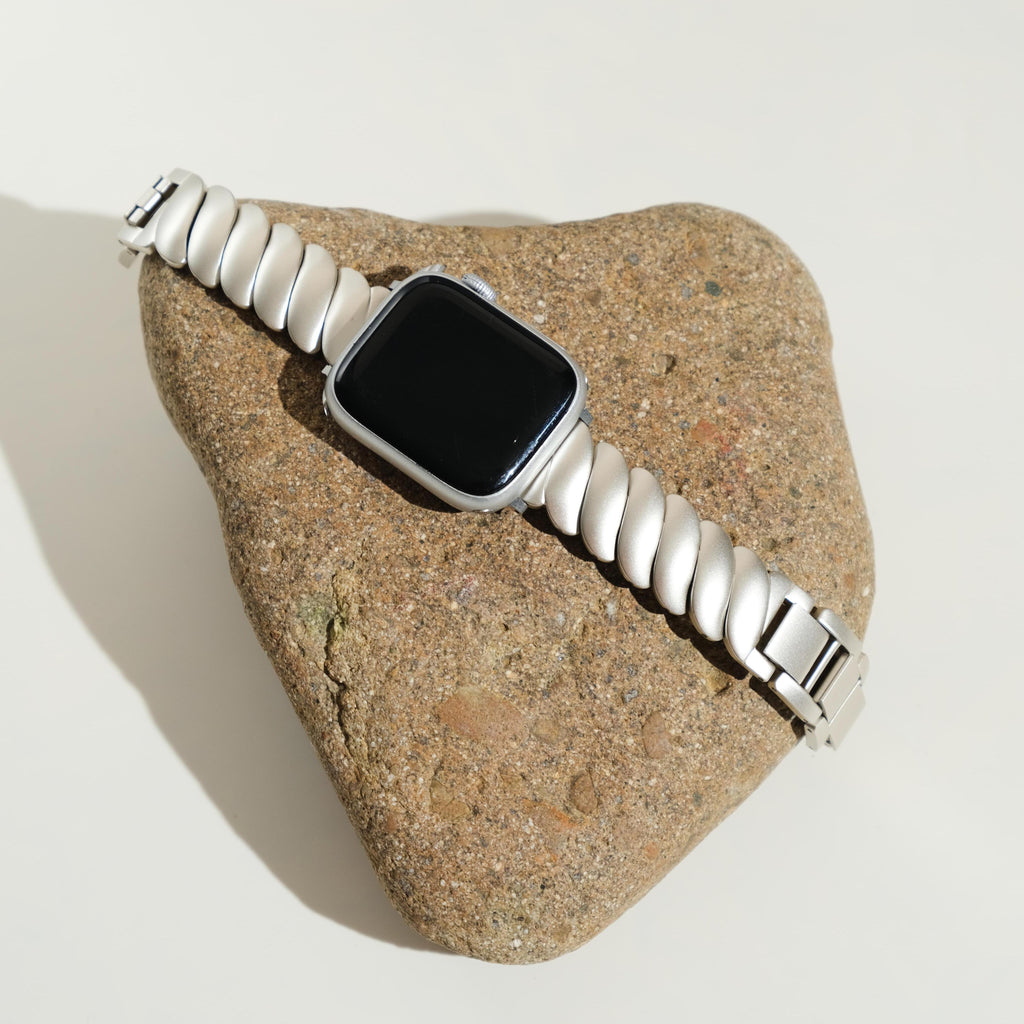 Wavy Stainless Steel Watch Band for Apple Watch