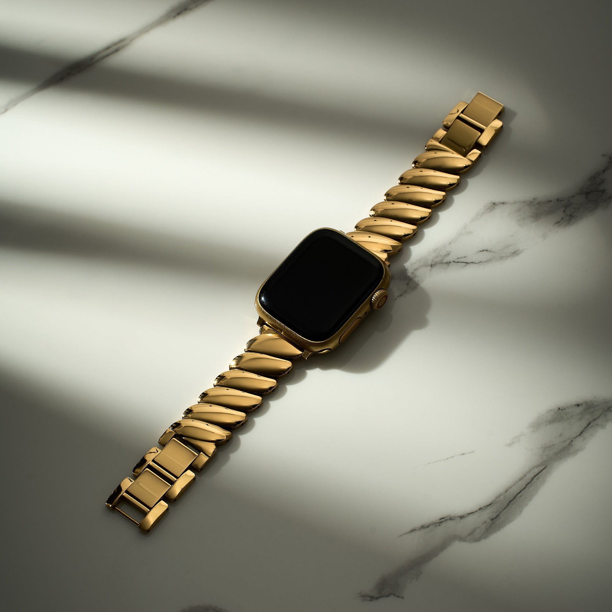 Wavy Stainless Steel Watch Band for Apple Watch