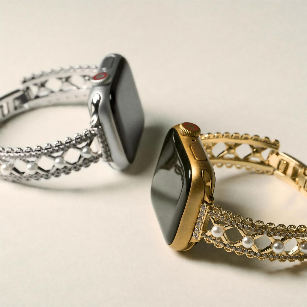 Lace-Inspired Pearl Watch Band for Apple Watch