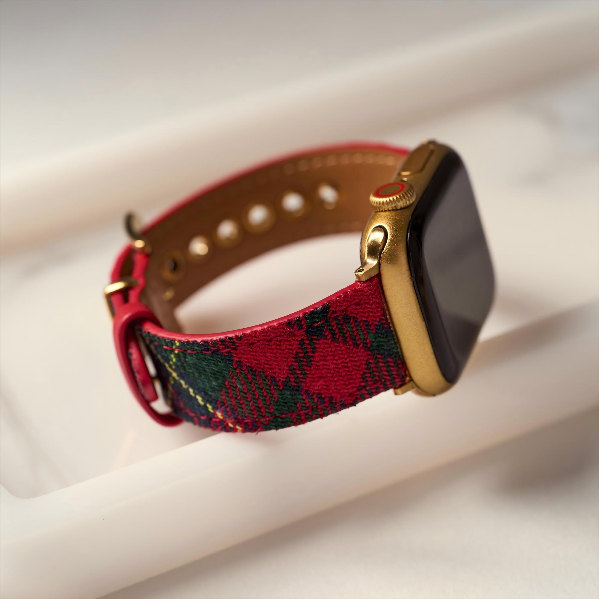Festive Tartan Watch Band for Apple Watch