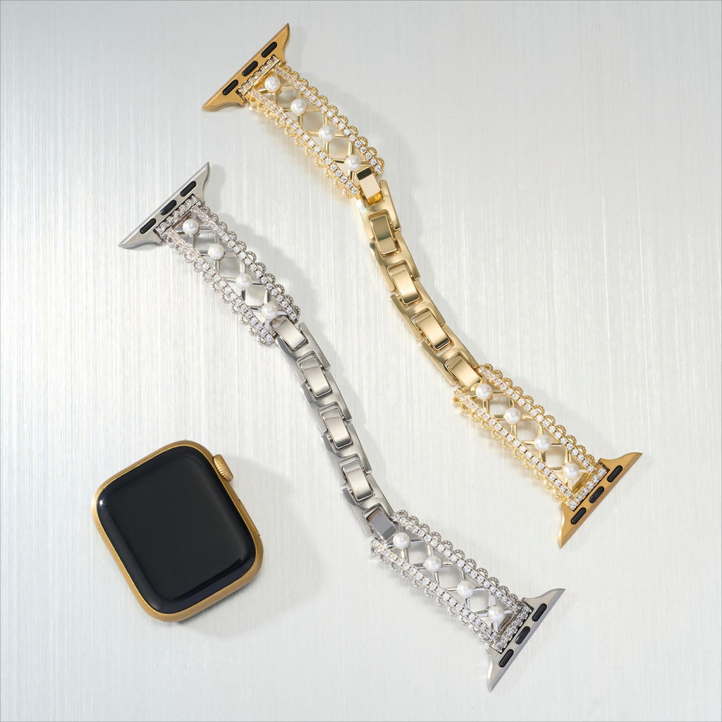 Lace-Inspired Pearl Watch Band for Apple Watch