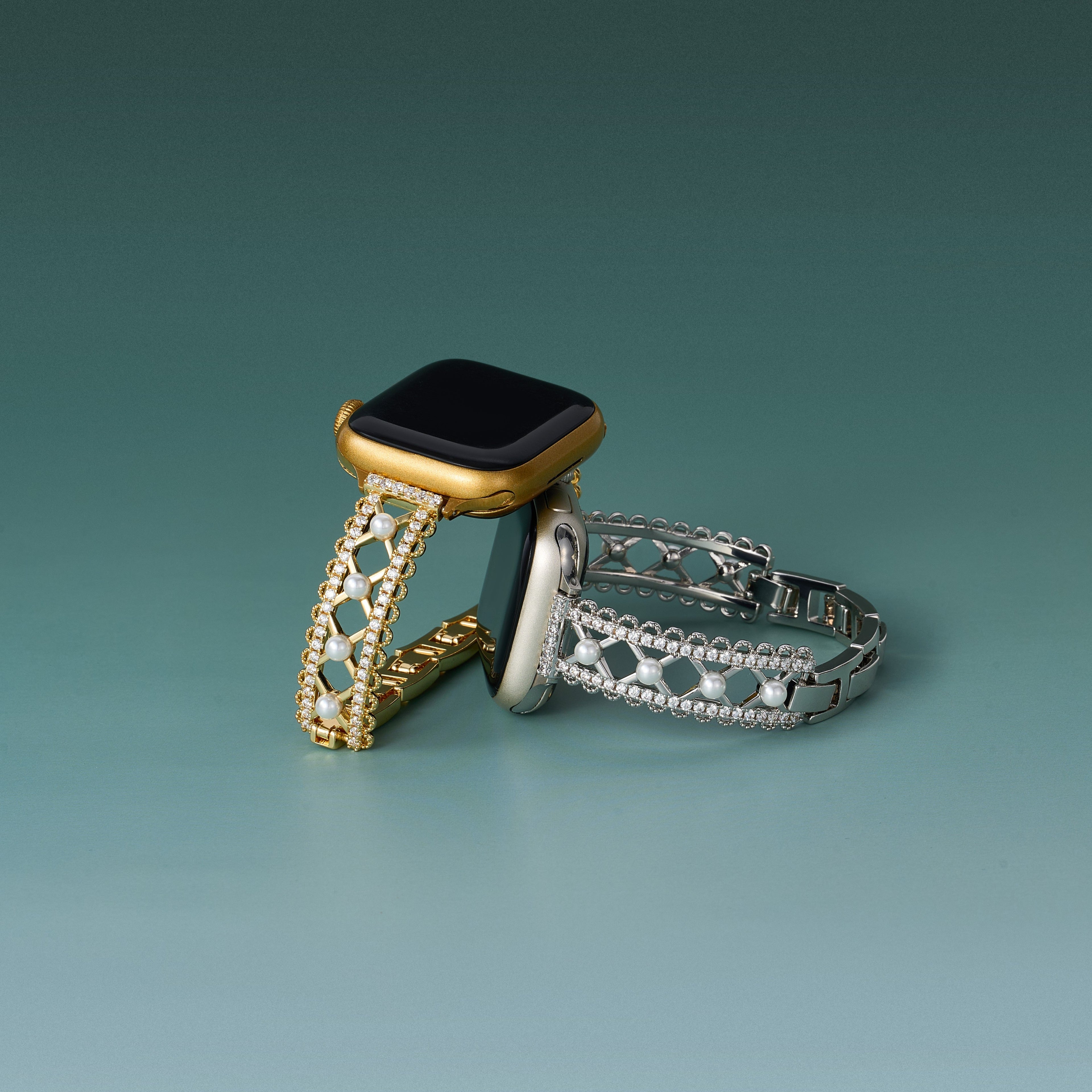 Lace-Inspired Pearl Watch Band for Apple Watch