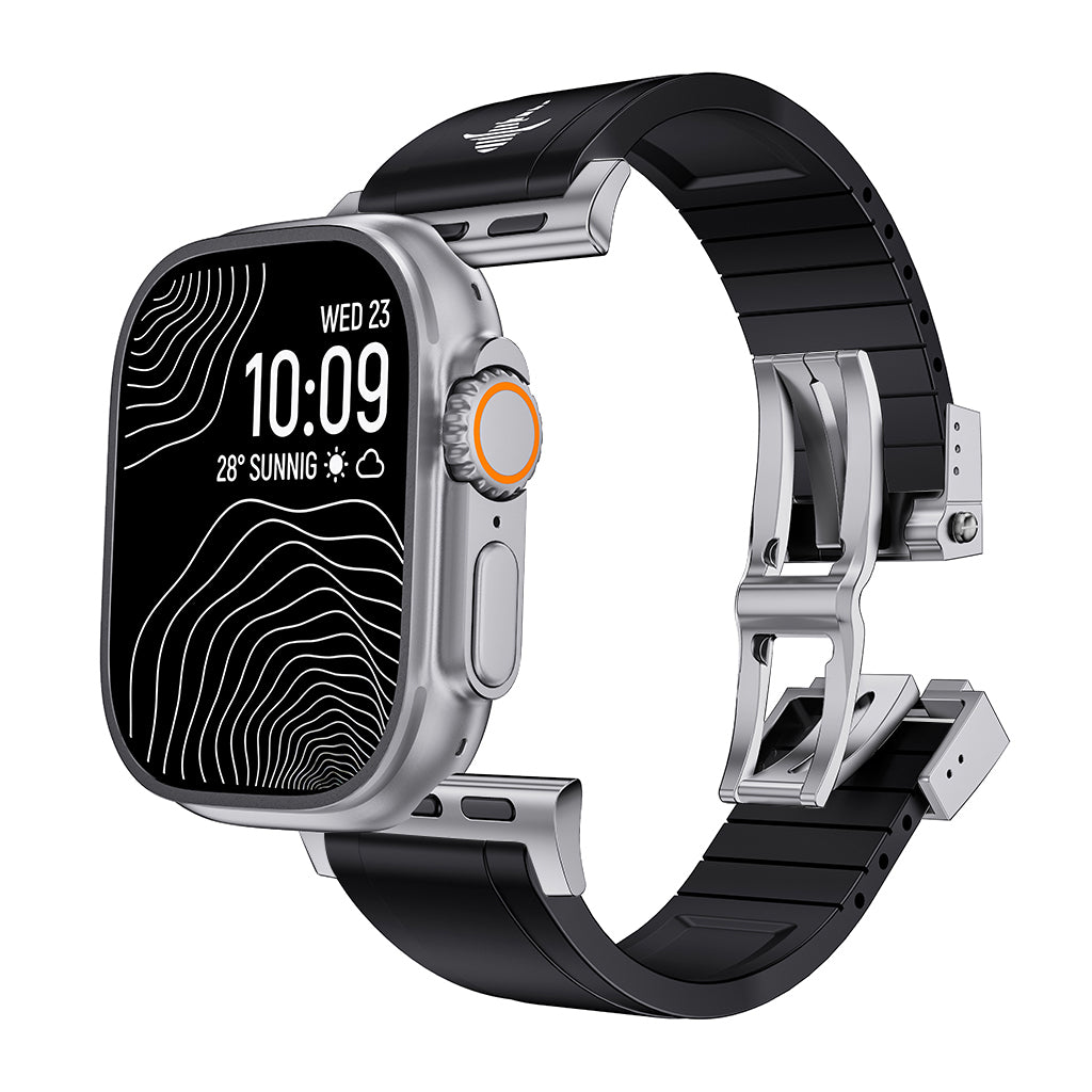 The Shark ¡ª Fine Watchmaking Grade FKM Apple Watch Band