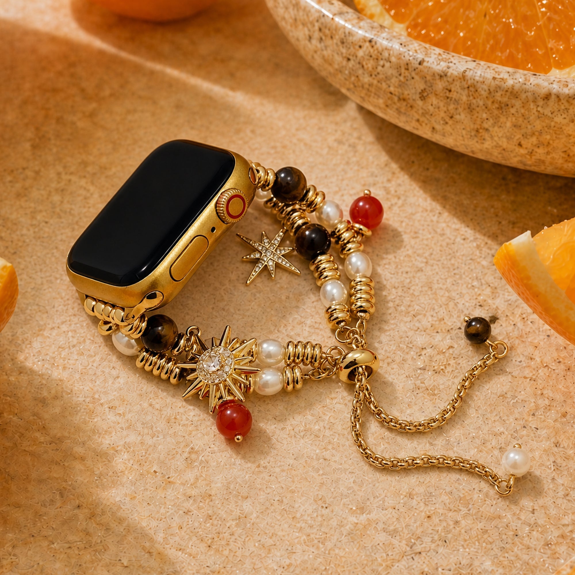 Stellar Charm Beaded Band for Apple Watch