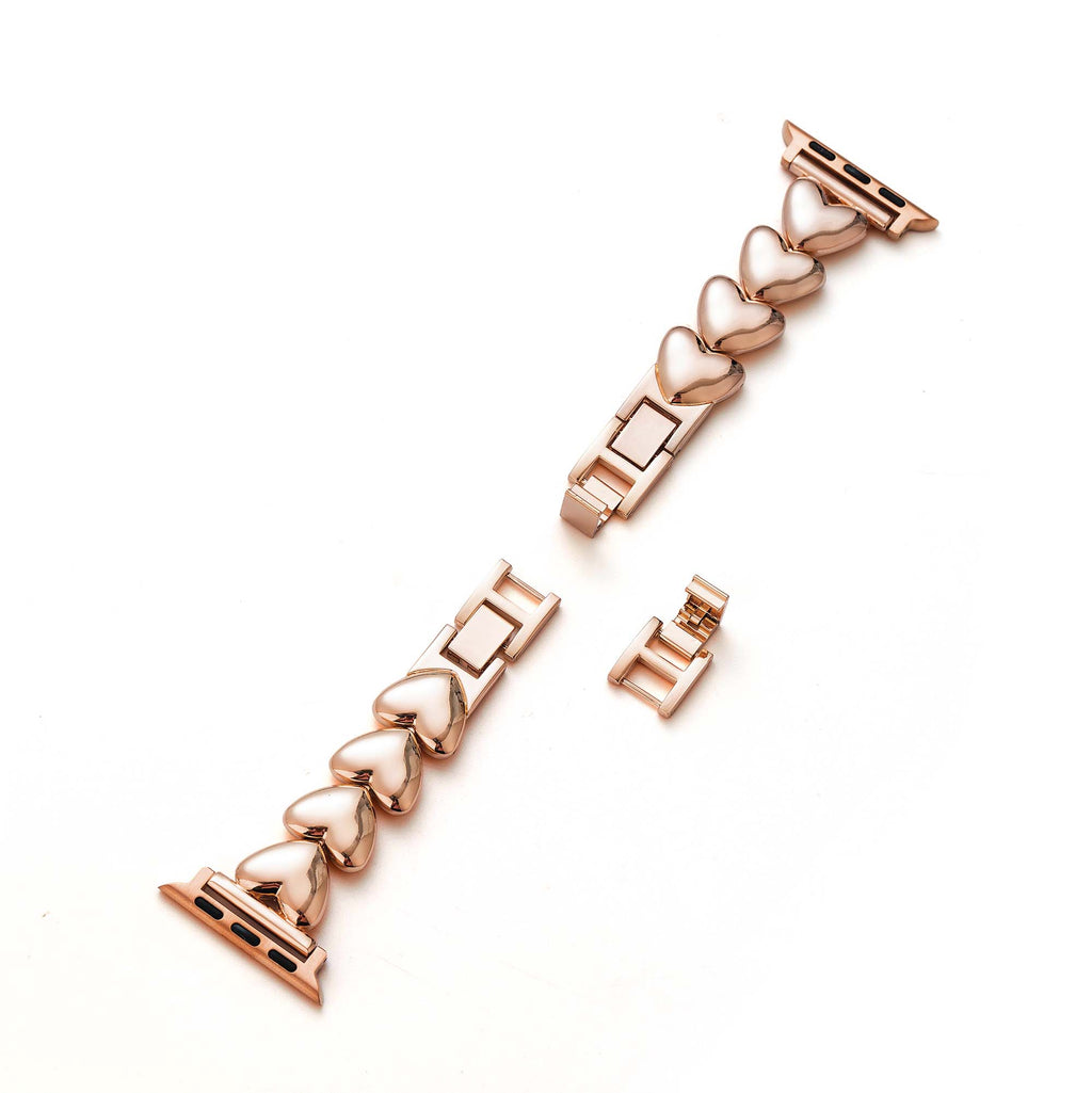 Polished Love Metal Watch Band for Apple Watch