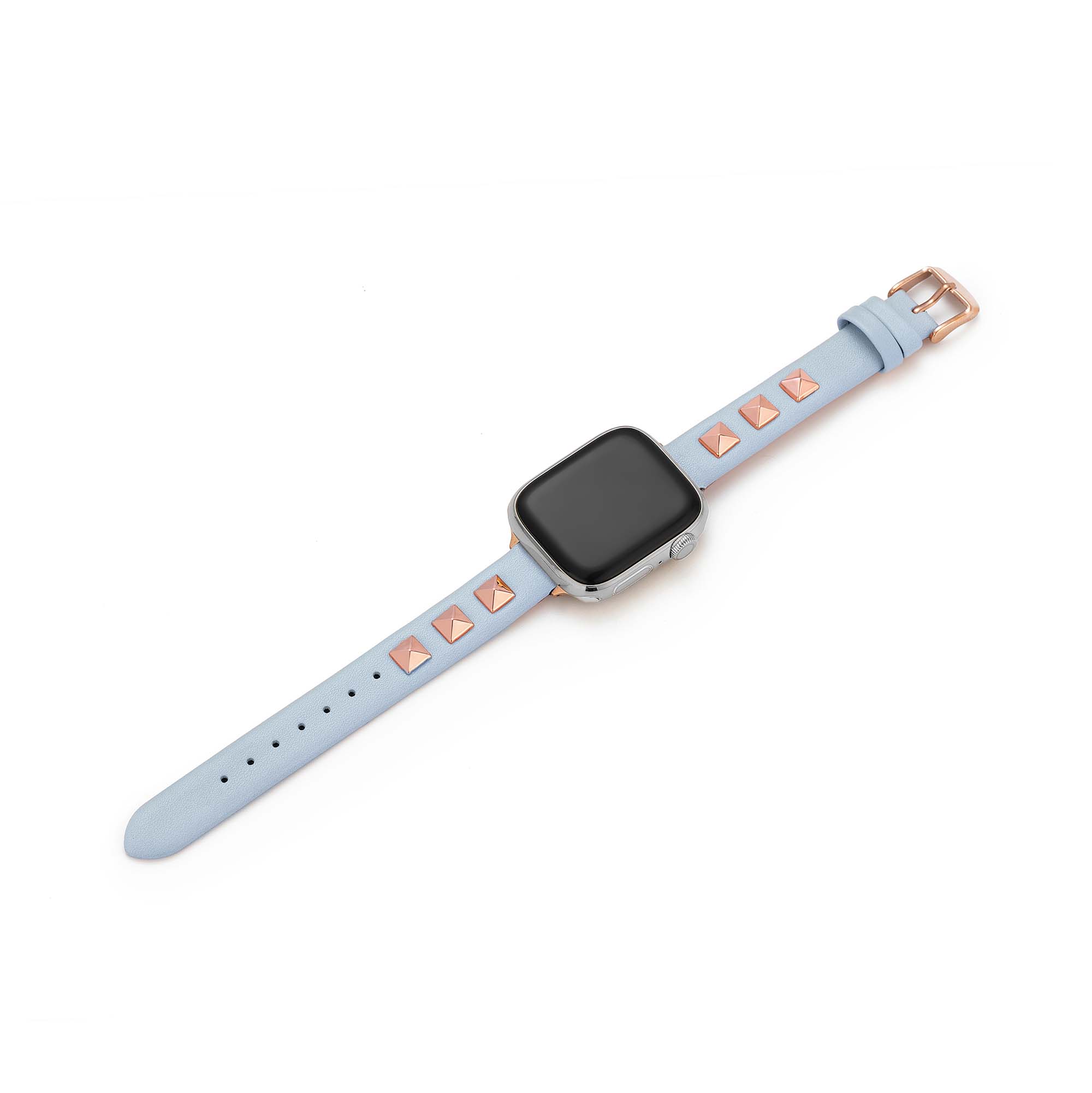 Chic Rivet-Studded Leather Watch Band for Apple Watch