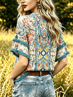 Women'S Casual Printed Shirt