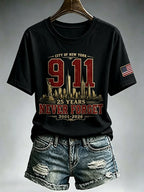 9.11 Never Forget Printed T-Shirts