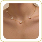 Tewiky Layered Necklaces for Women Non Tarnish- Chunky 14k Gold Plated Herringbone/Snake/Rope/Box/Cuban Link Chain for Women Waterproof Layering Stack Choker Necklace Trendy Dainty Tarnish Free Jewelry Set