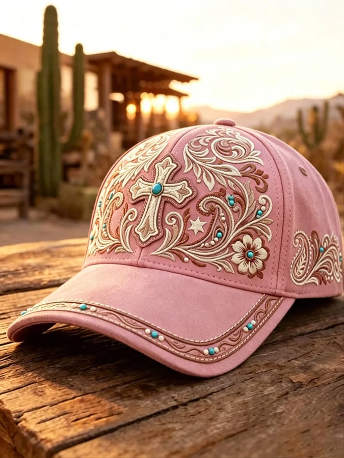 Unisex Western Retro Print Hats