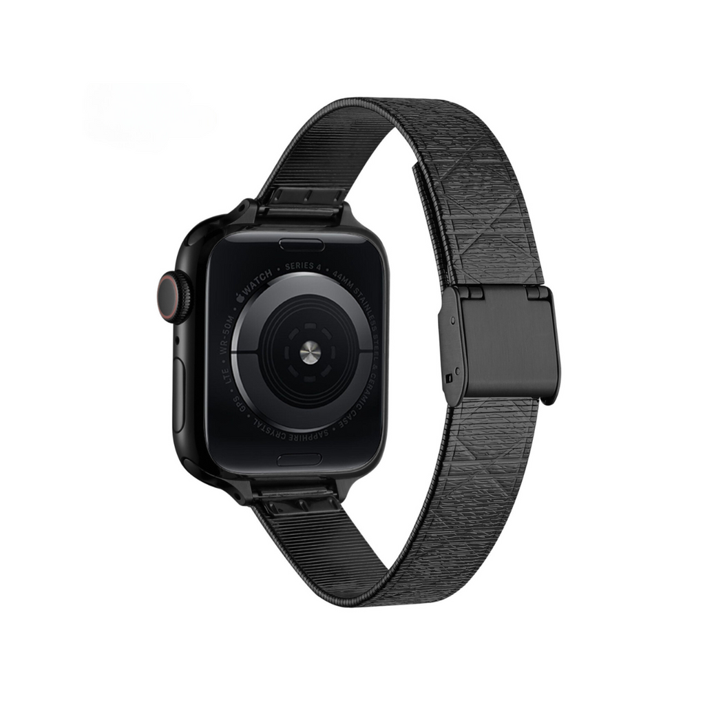 Diamond Textured Stainless Steel Watch Band for Apple Watch