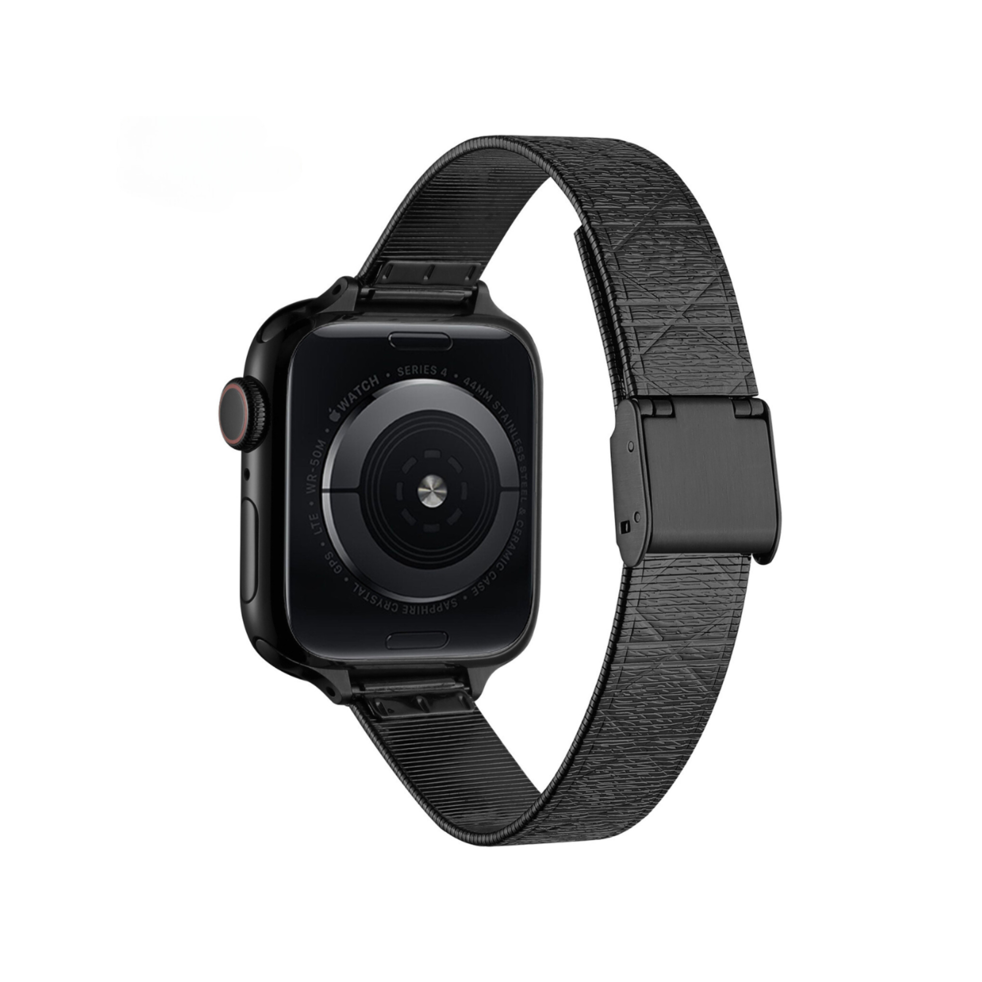 Diamond Textured Stainless Steel Watch Band for Apple Watch