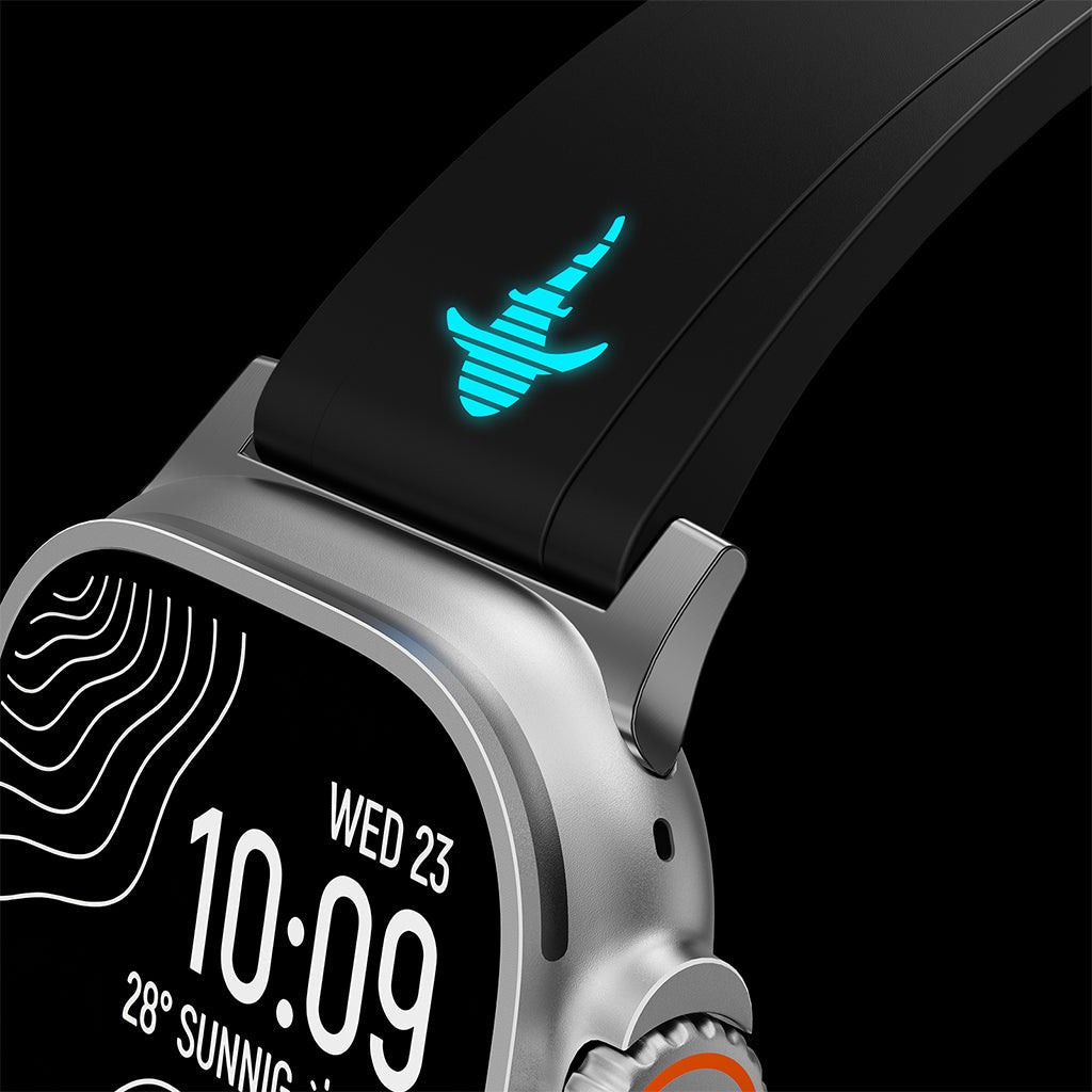 The Shark ¡ª Fine Watchmaking Grade FKM Apple Watch Band