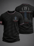 Men's 9.11 Never Forget Print Casual T-shirt