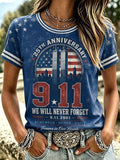 Women's USA 911 Print T-Shirt