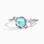 Star and Moon Ring For Daughter