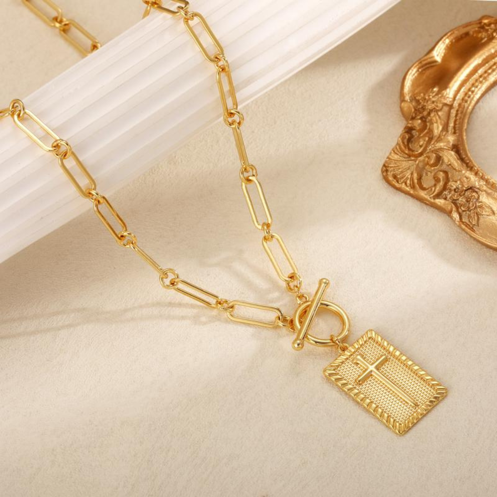 Cross Choker Necklace