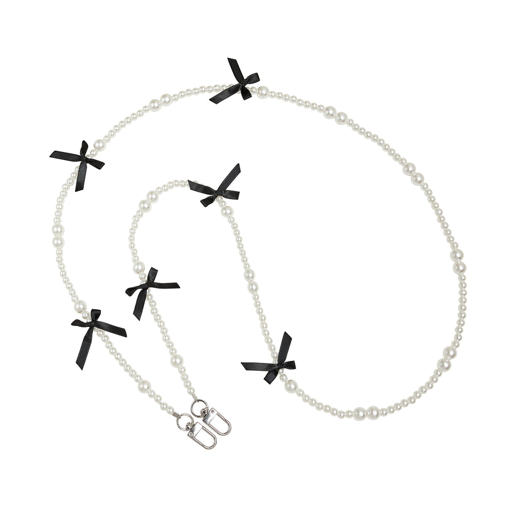 Bowknot Pearl Cross-body Phone Strap