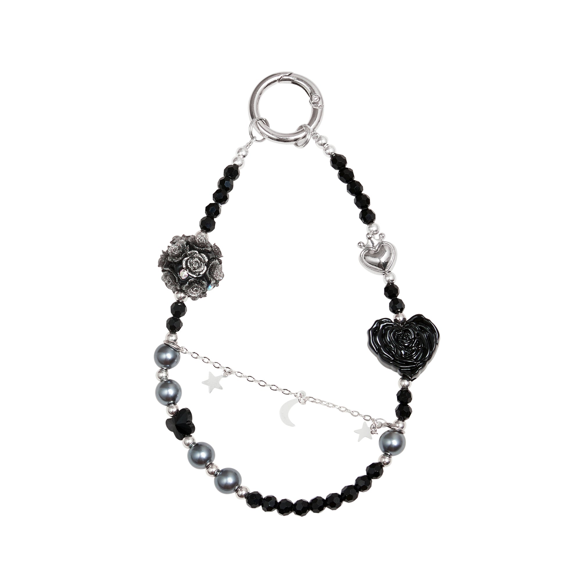 Dark Romance Beaded Phone Charm