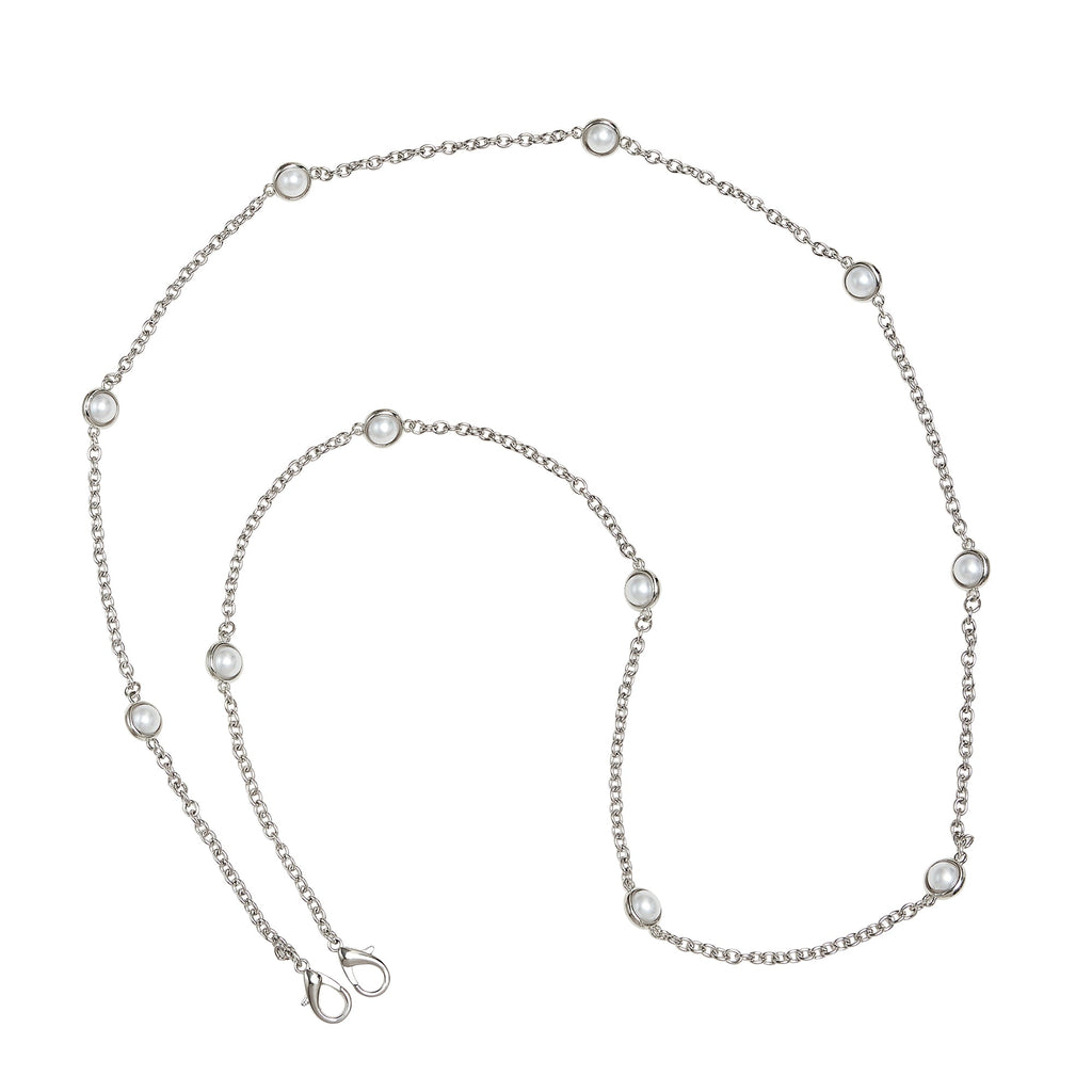 Pearl embedded Cross-body Strap