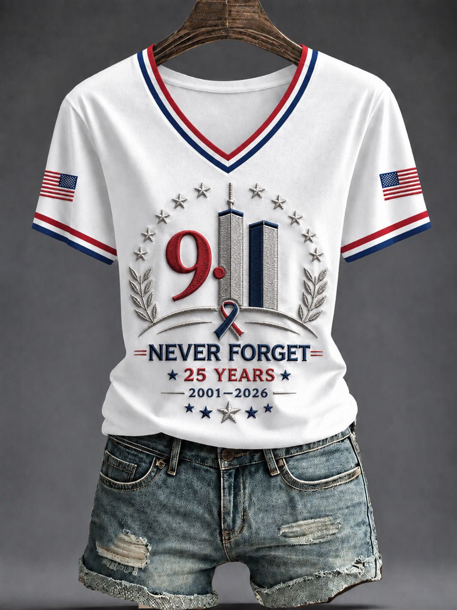 Women's 9.11 Never Forget Print T-Shirt