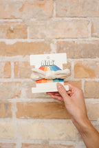 Towel Bow Scrunchie in Cream