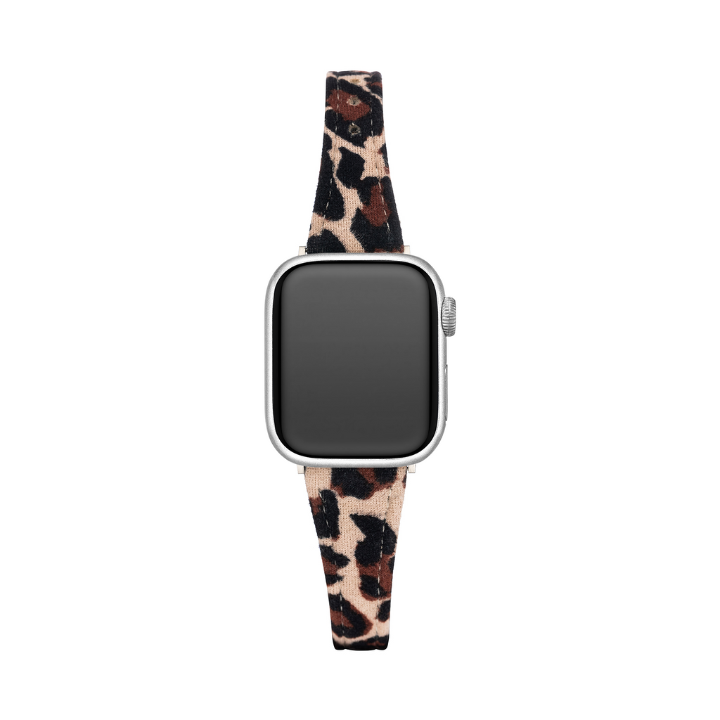 Leopard Suede Watch Band for Apple Watch