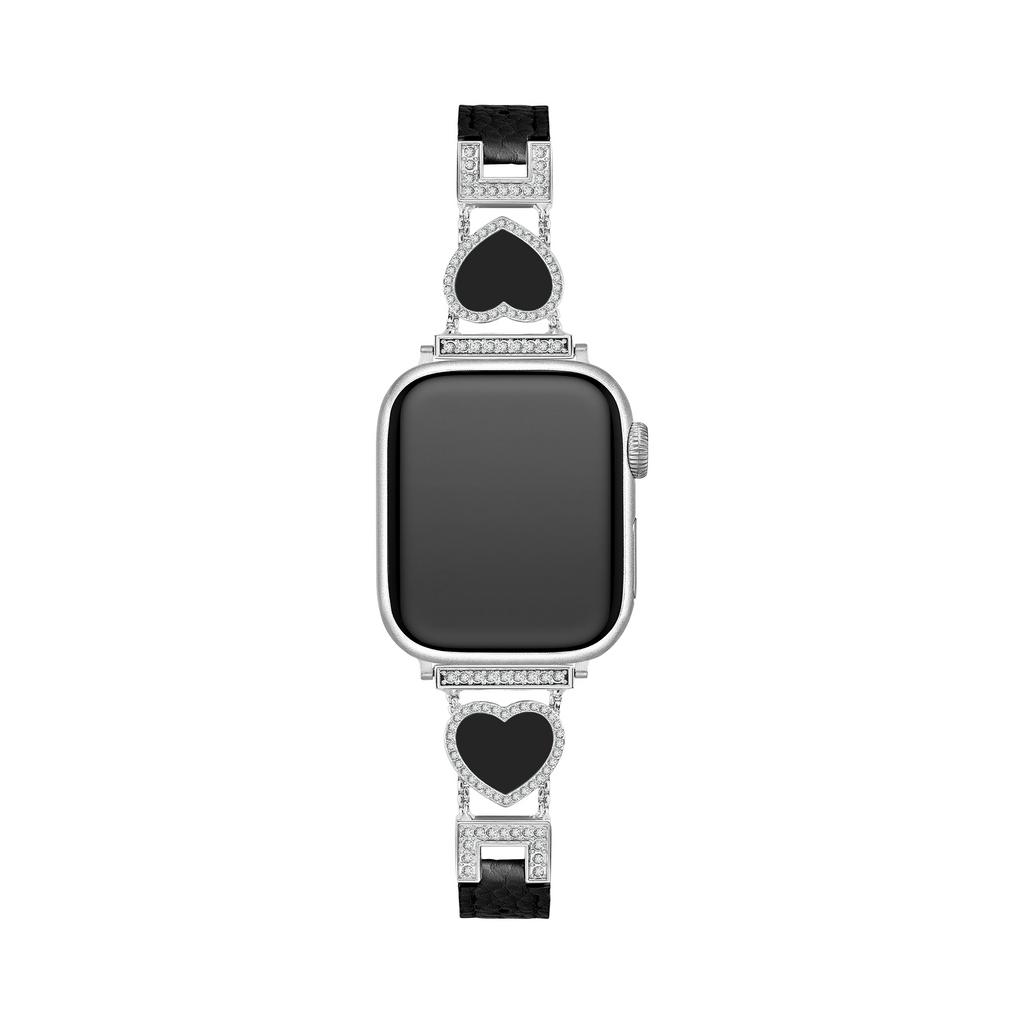 Love Sparkling Leather Watch Band for Apple Watch