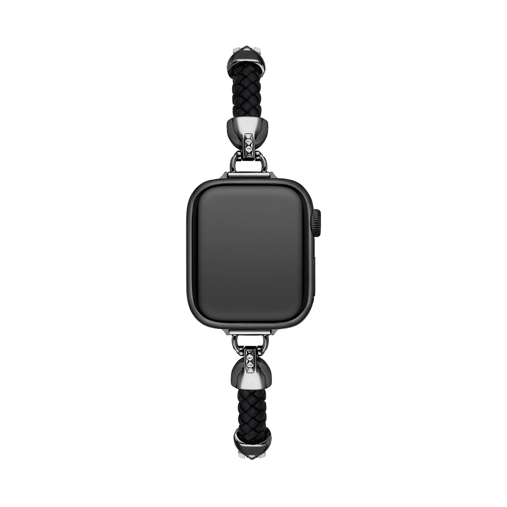 Slim Woven Metal Watch Band for Apple Watch