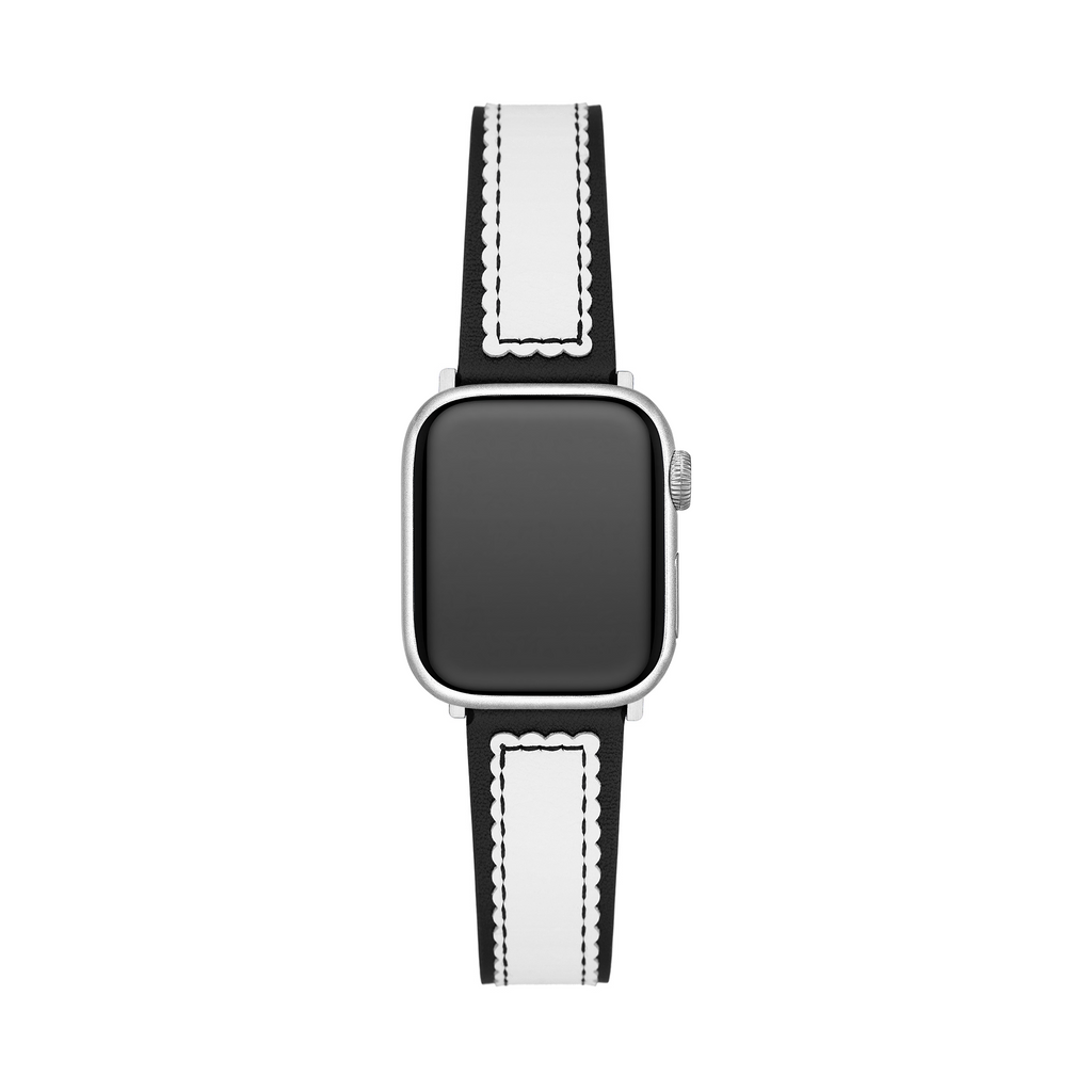Scalloped Leather Watch Band for Apple Watch