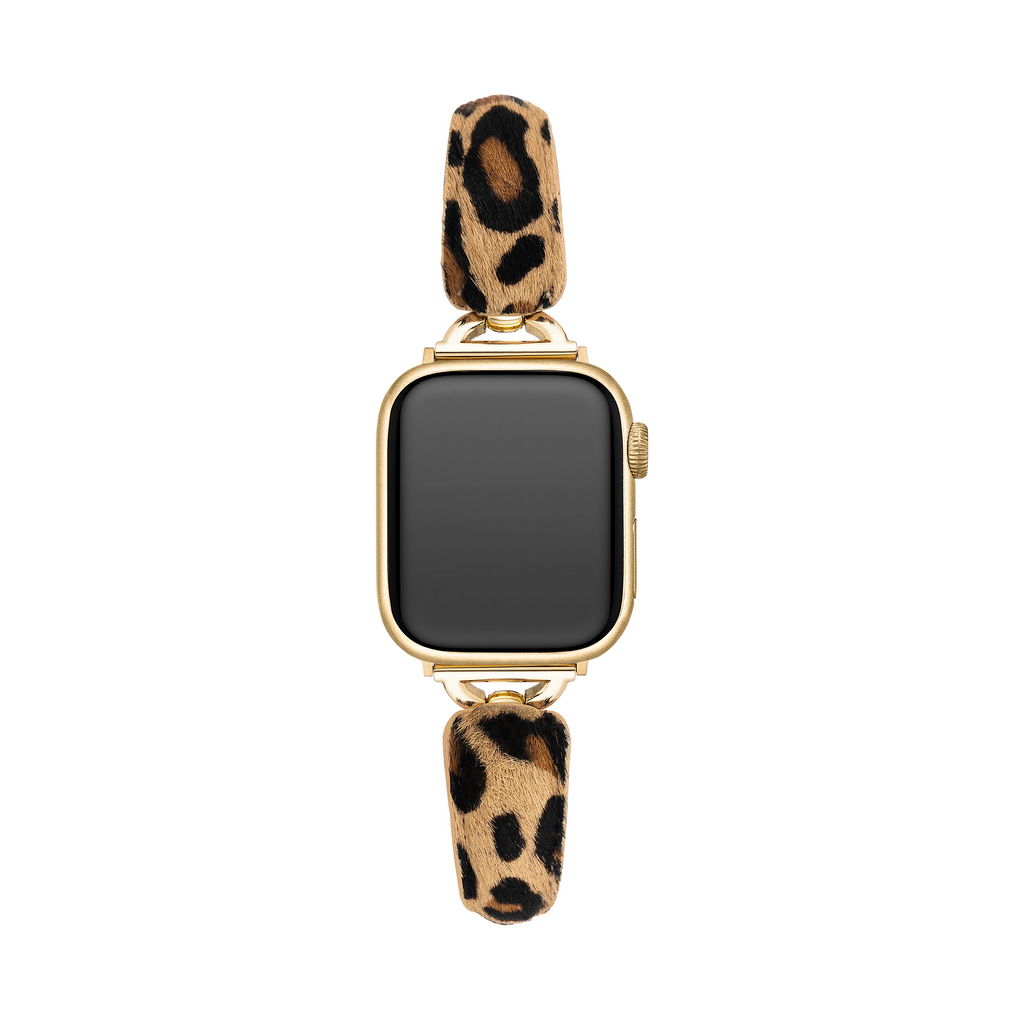 Leopard Print Fur Watch Band