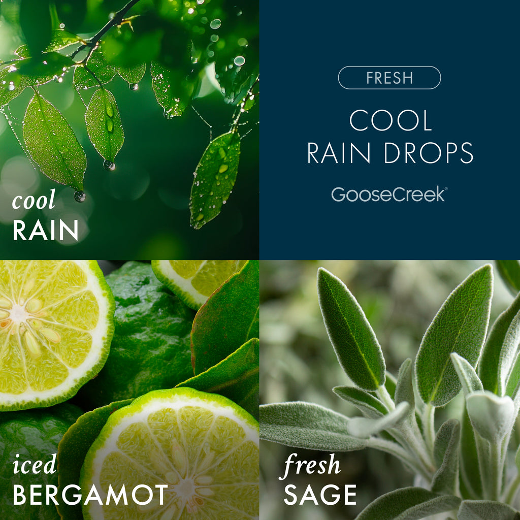 Cool Rain Drops 3-Wick Candle