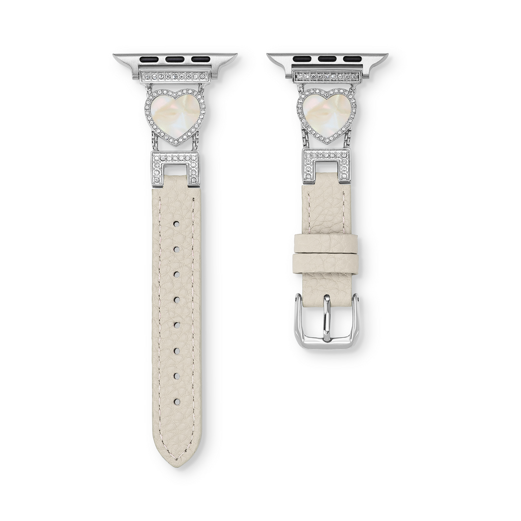 Love Sparkling Leather Watch Band for Apple Watch