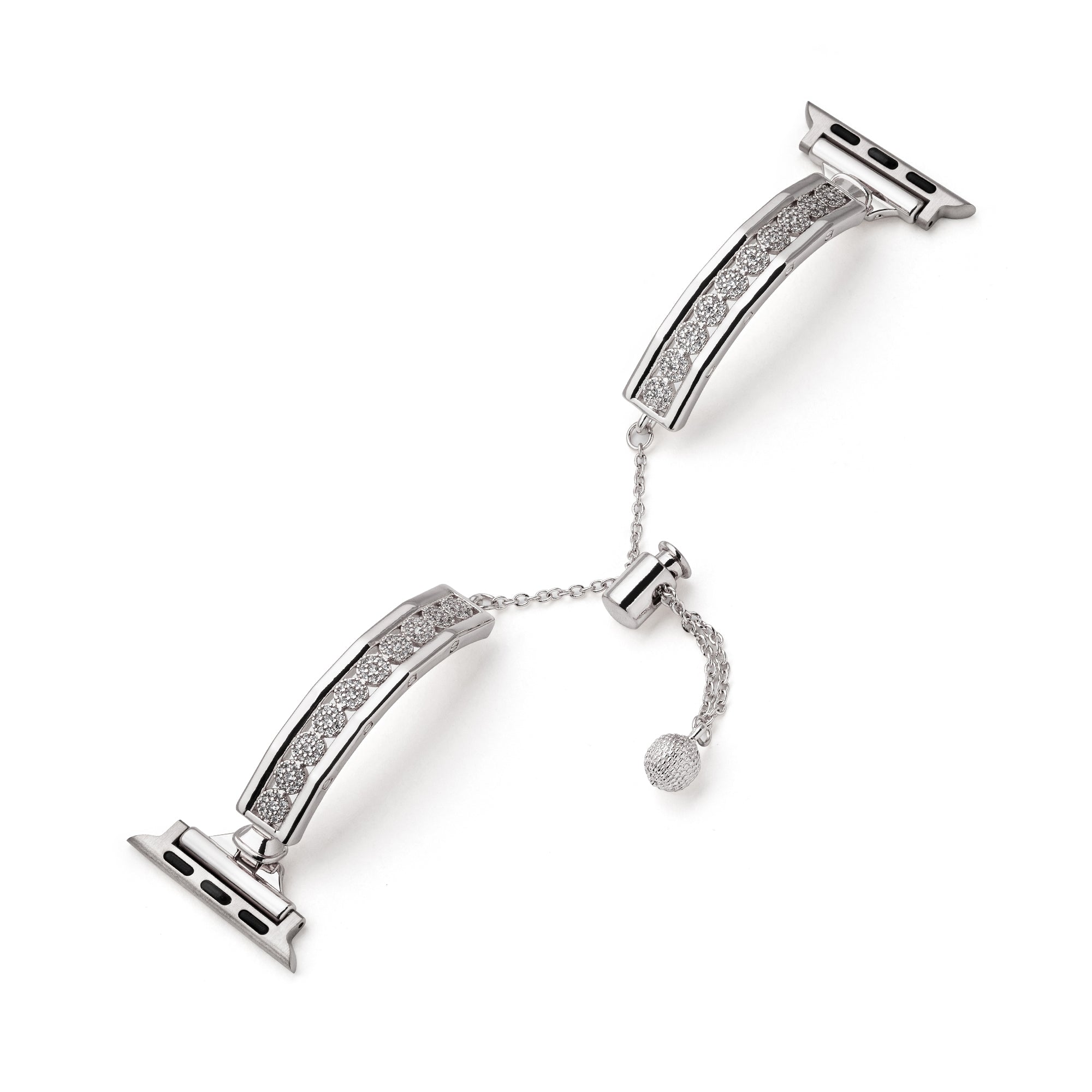 Pav¨¦ Crystal Metal Watch Band