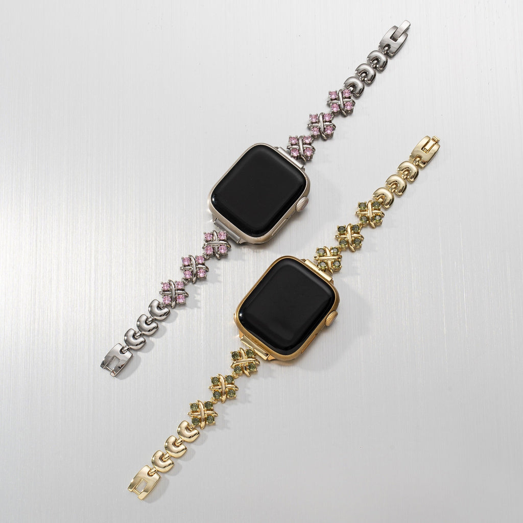 Zircon Petals Copper Watch Band