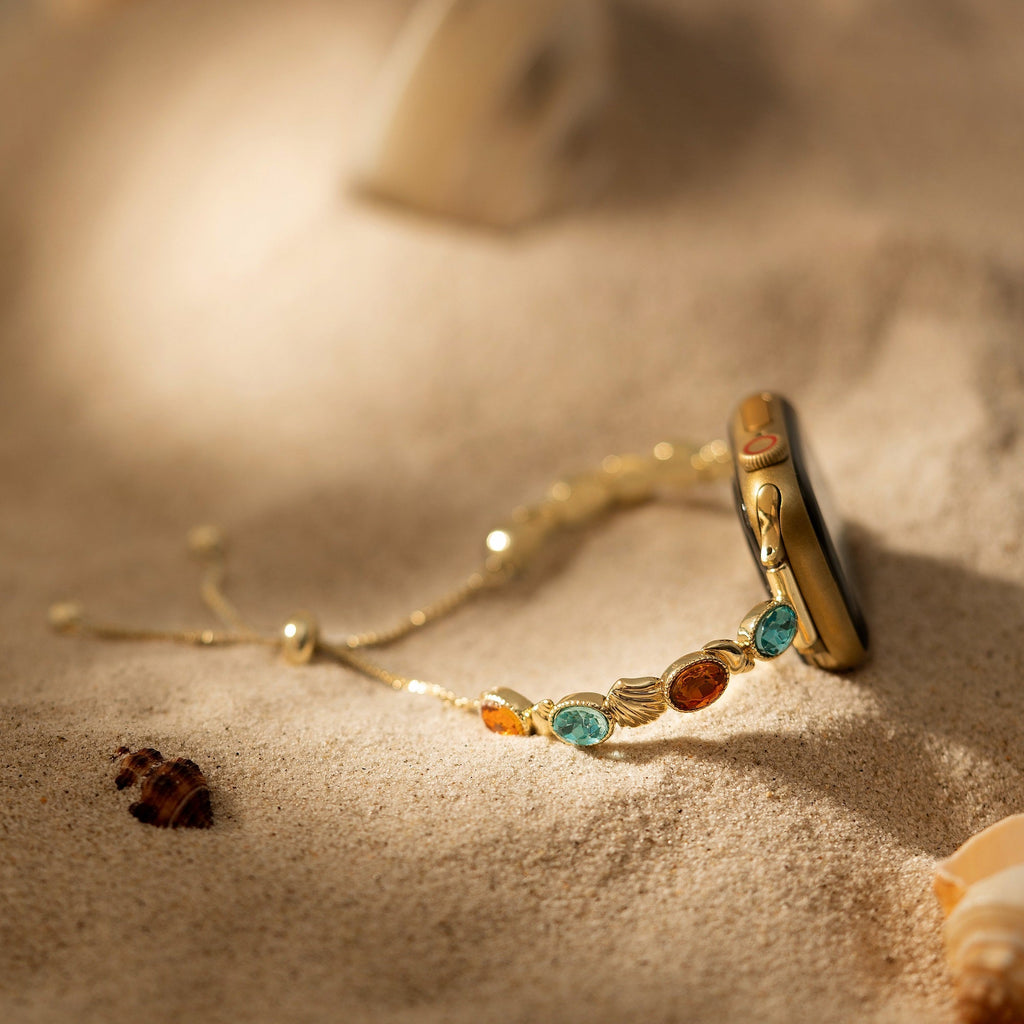 Tidal Gem 14k Gold Plated Watch Band for Apple Watch
