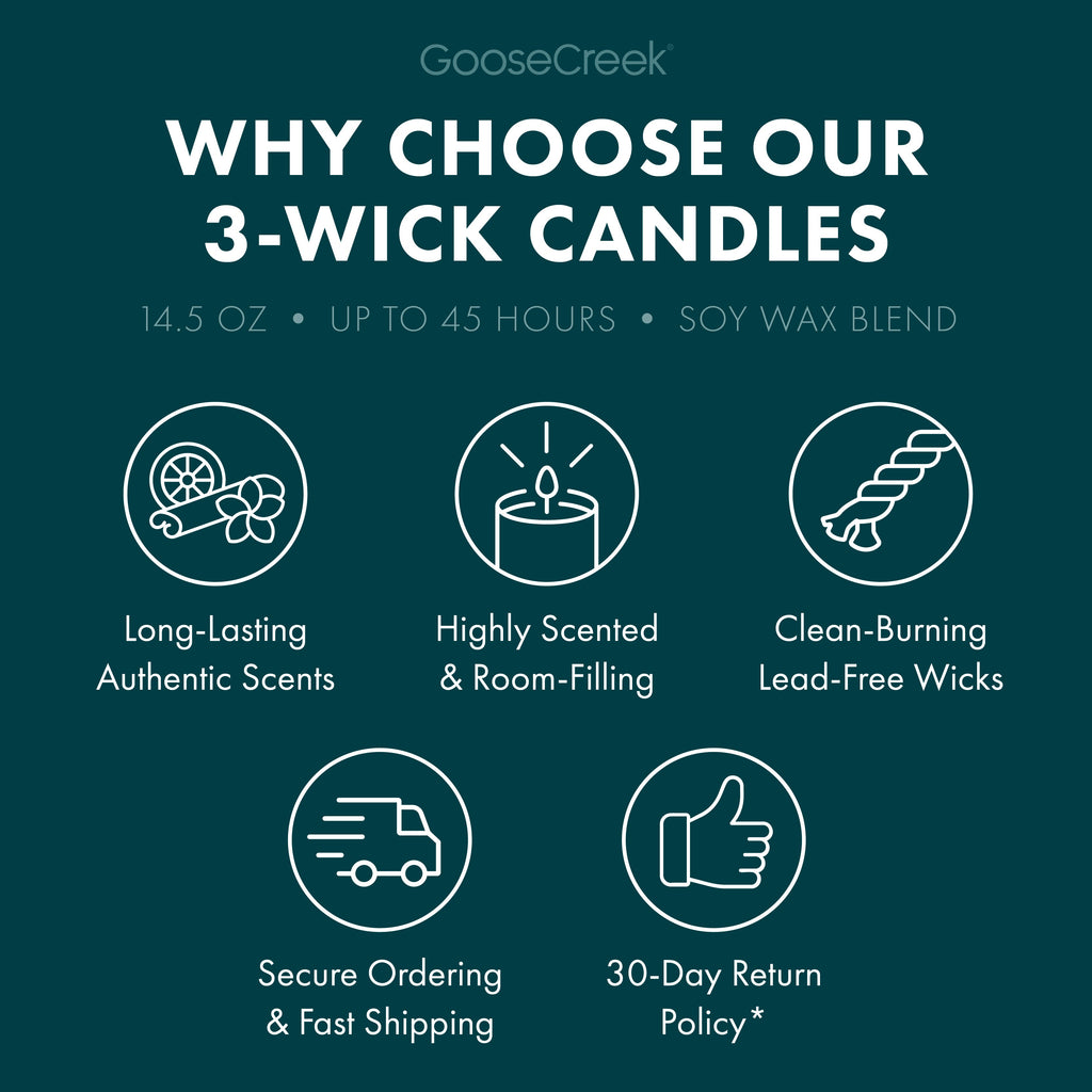 Forest Pine Trees 3-Wick Candle