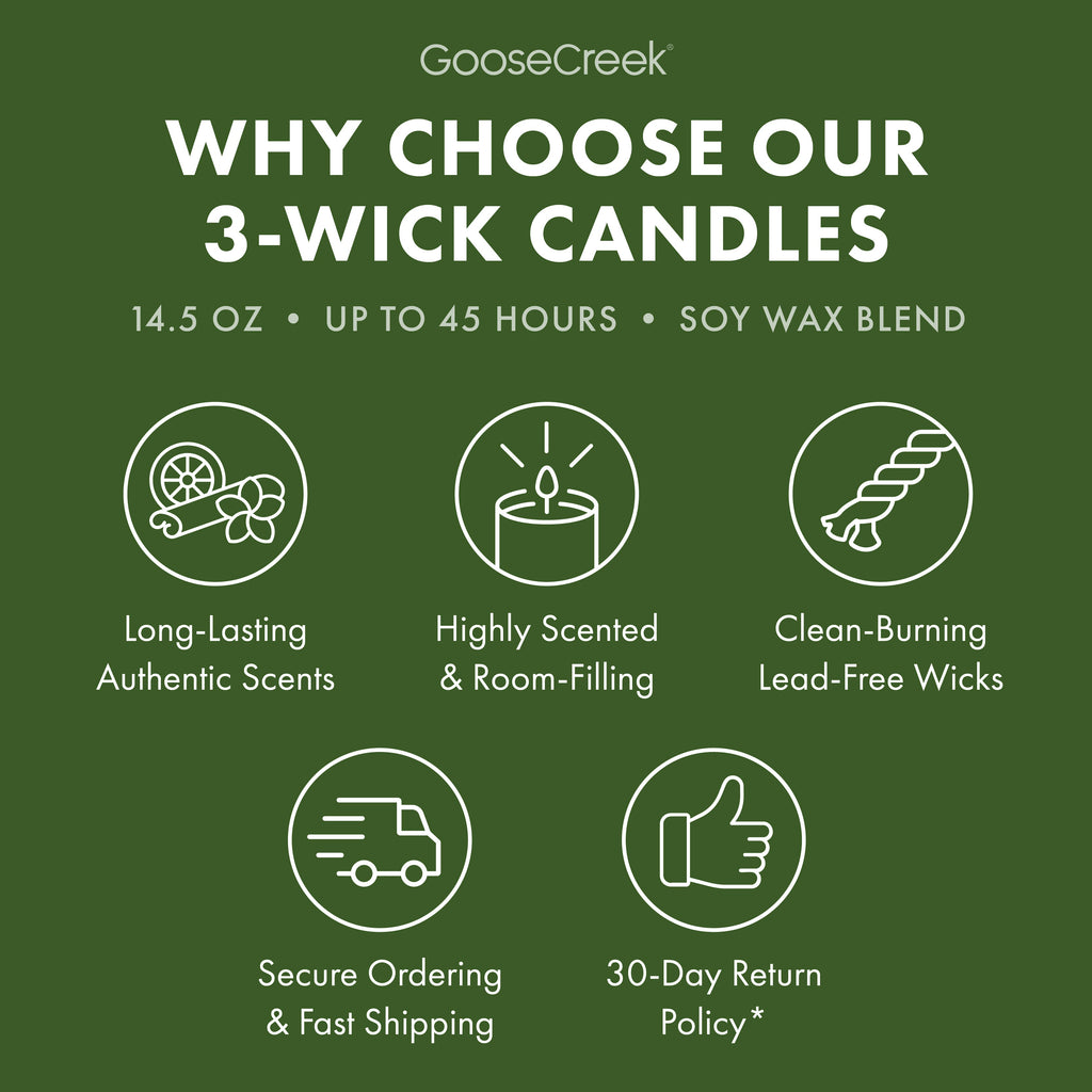 Forest Pine Trees 3-Wick Candle