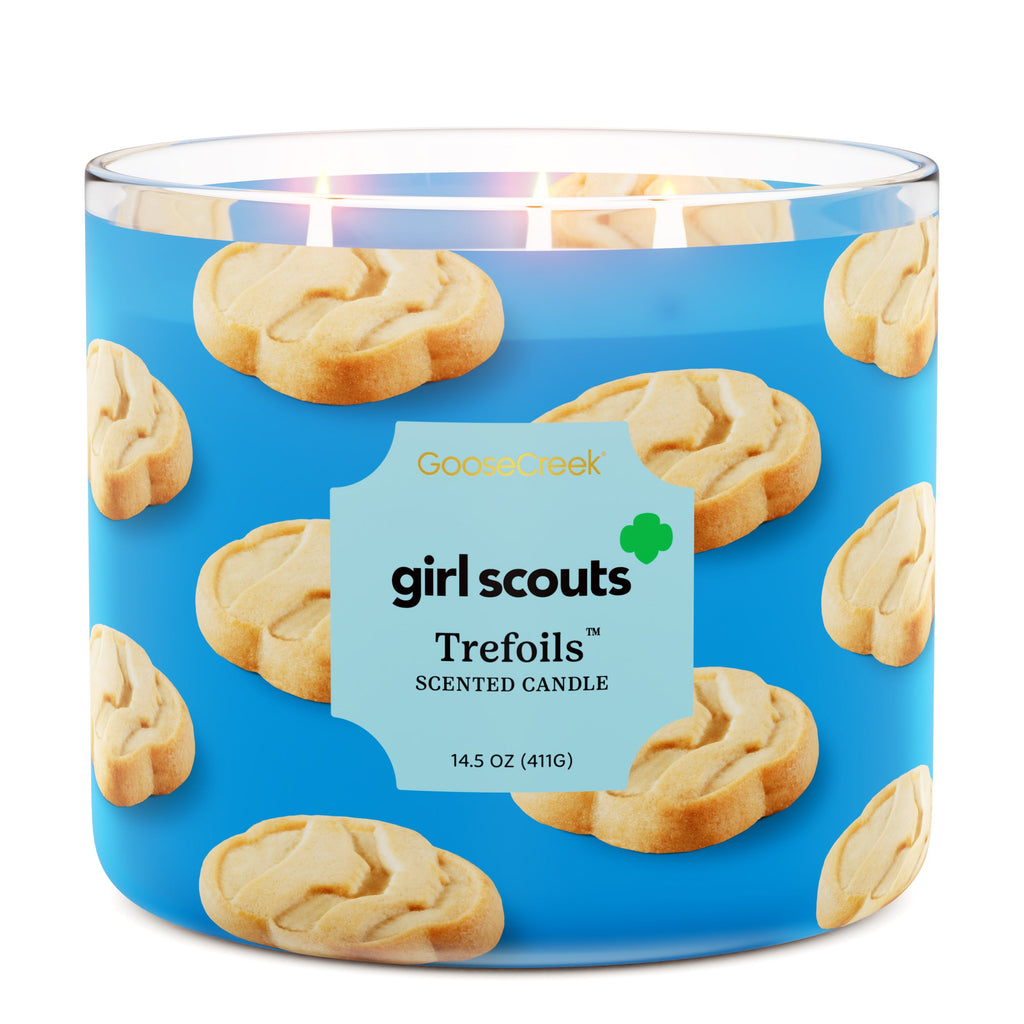 Girl Scout Trefoils? 3-Wick Candle