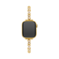 14k Gold / Platinum Plated Zircon Metal Watch Band
